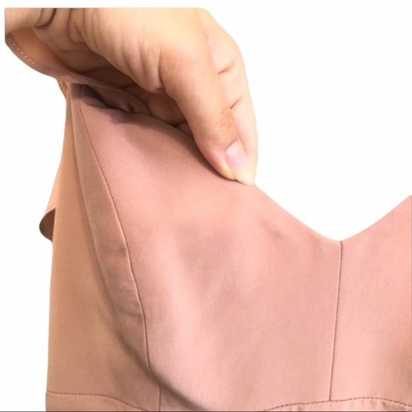 Amanda Uprichard Wren Silk Blush Pink Maxi Dress M - Picture 12 of 15